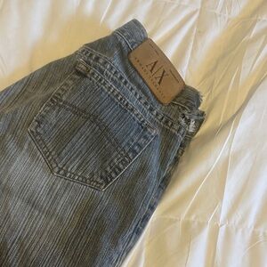 Armani Exchange Y2k Women's low rise  Blue Boot Cut flare  Jeans